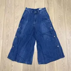 ANTGAUGE アントゲージ サイドボタン ワイド デニムパンツ M