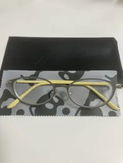 Zoff シルバーオーバルメガネ