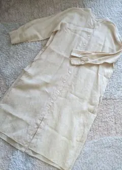 極美品✨️ガリャルダガランテ リネン シャツワンピース バンドカラー 2way