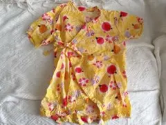 甚平ロンパース 甚兵衛 黄色 蛍 桜 女の子