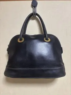 Yukiko Hanaiユキコハナイレザーハンドバッグゴールド金具上品グレー