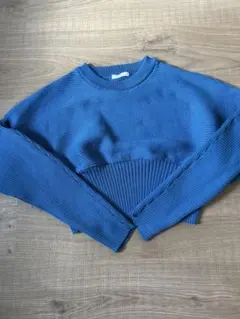 URBANRESEARCH ITEMS ドルマンリブニットプルオーバーブルー