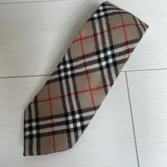Burberry's ウール チェック柄ネクタイ