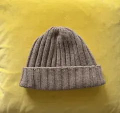 無印良品 ニット帽・ビーニー ベージュ