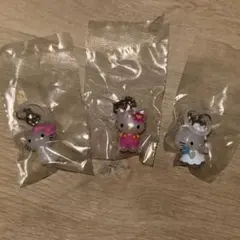 ハローキティ めじるしアクセサリー ガチャ 3個セット