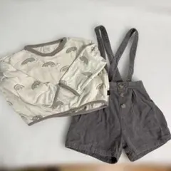 tête à tête レインボー　トレーナー　 95 90 コーデュロイ