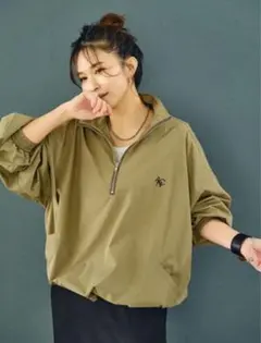 ANIECAアニーカ ハーフジップシャツ未使用