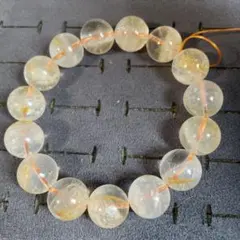 美品　一点物　リモナイトインシトリンブレスレット