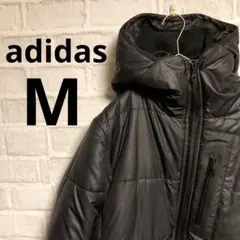 メンズ　adidas アディダス ブラック　ダウン　　古着　品薄　希少　人気