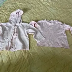 COMME CA DU MODE ベビー服 2点セット ピンクのサムネイル