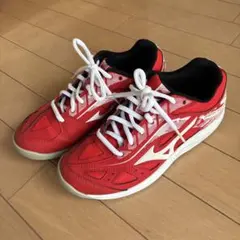 ミズノテニスBREAK SHOT3 赤23cm カーペットコート用テニスシューズ