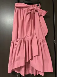 JOINT WORKSピンク フレアスカート リボン付きのサムネイル