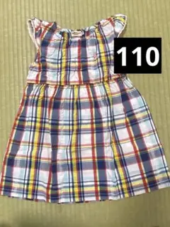MIKI HOUSE ホットビスケッツ　ノースリーブ ワンピース 110cm