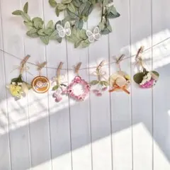 301ドライフラワー ガーランドꕤ︎︎ナチュラルꕤ︎︎母の日ꕤ︎︎プレゼントꕤ︎︎·͜· ︎︎