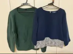 【２点】UNIQLO長袖トップス＆Shinecode七分袖トップス