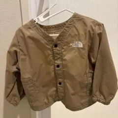 THE NORTH FACE ノーカラー ジャケット ベージュ　80サイズのサムネイル
