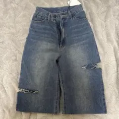GRL ダメージデニムパンツ XS