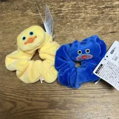 mojojojo ぬいぐるみシュシュ　青いねこ　ひよこ　２種セット