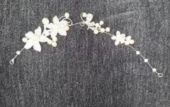 花モチーフ ヘッドドレス 約28cm