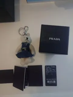 p*u様 PRADA テディベアチャーム デニムドレスのサムネイル