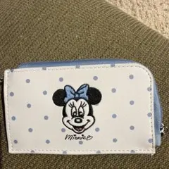 ミニーマウス コインケース 水玉模様