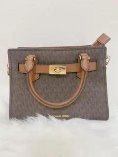 【最終値下げ】MICHAEL KORS ブラウン モノグラム トートバッグ