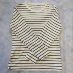 ユニクロ 長袖ボーダーカットソー メンズ Sサイズ