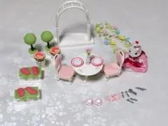 シルバニアファミリー ローズガーデンティーパーティーセット