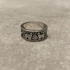 11号 シルバーリング オオカミリング Silverring ヴィンテージ 古着
