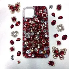 ハンドメイド キラキラデコiPhone14 ケース