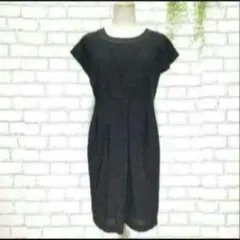 スコットクラブ　ワンピース　膝丈ワンピース　ブラックワンピース　ラメ加工　М