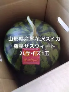 山形県産尾花沢スイカ2Lサイズ1玉のサムネイル
