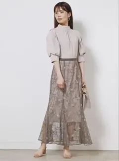 レースワンピース ロングワンピース
