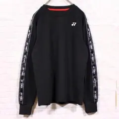ヨネックス ロゴライン テープ トレーナー YONEX ウェア スリーブロゴ Mのサムネイル