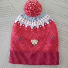 familiar ファミリア 帽子 ぼうし ニット帽  赤 ベビー