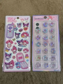 サンリオ　おはじき&平成はっぴーフォン　シール