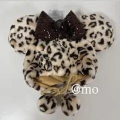 【本日発売❕】ディズニー　ファンキャップ　レオパード　ヒョウ柄　ミニー　ブラウン