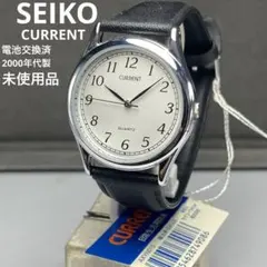 【未使用タグ付】セイコー SEIKO CURRENT クォーツ 電池交換済 稼働のサムネイル