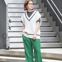 美品❤️Spick&Span C/Peケーブルベスト　金ボタン 定価16,500円