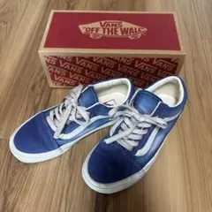 定価9350円　vansオールドスクール ウォッシュドブルー バンズ　23cmのサムネイル