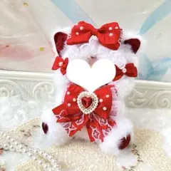 ぬい服 着ぐるみ にじぱぺっと 10cm 11cm おすわり 猫 赤 - メルカリ