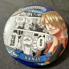 ワンピース コレクション缶バッジHEROES サンジ　ウォーターセブン