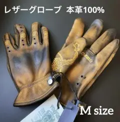 新品 100%牛革 ハンドメイド レザーグローブ バイク ハーレー アメリカン