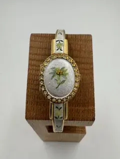 【新品電池】Andre Mouche レディース 腕時計 カメオ 新品電池 アンドレムッシュ 腕時計 カメオ スイスメイド 花