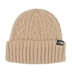 【新品】ノースフェイス ニット帽 ケーブルビーニー ベージュ