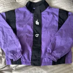 New Balance クロップドジャケット M パープル/ブラック