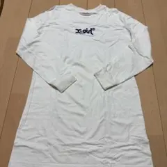 x-girl ロングスリーブTシャツ ホワイト