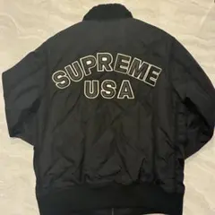 Supreme USA キルティングジャケット ブラック Mのサムネイル
