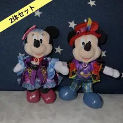 ミッキー ミニー ぬいぐるみバッジ