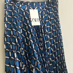 ZARA/ザラ】セットアップ ジャケット パンツ手洗い サテン プリント 訳